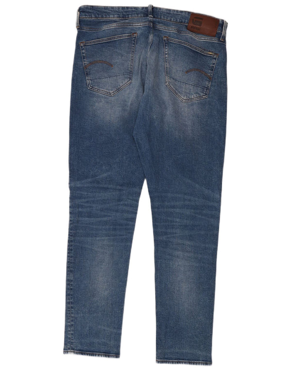 G-STAR Herre 3301 Slim Jeans W36 L34 Blå Bomuld