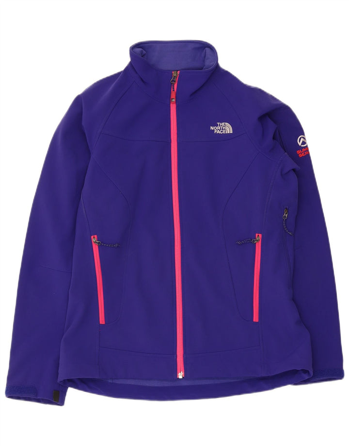 The North Face Dame Windbreaker Jacket UK 14 Medium Navy Blue Polyester