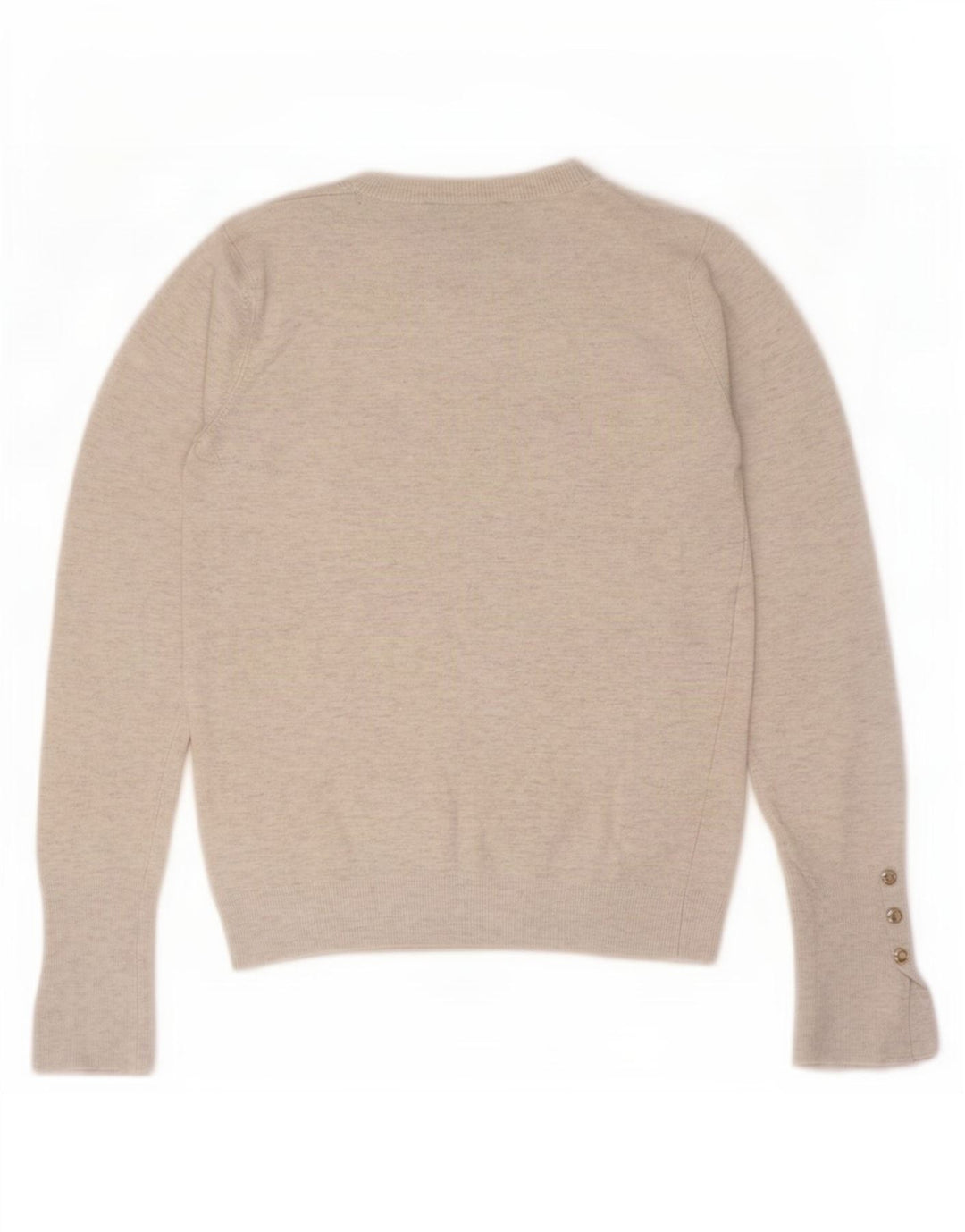 Zara sweater med rund hals til kvinder UK 12 Medium Grey Flecked Viscose
