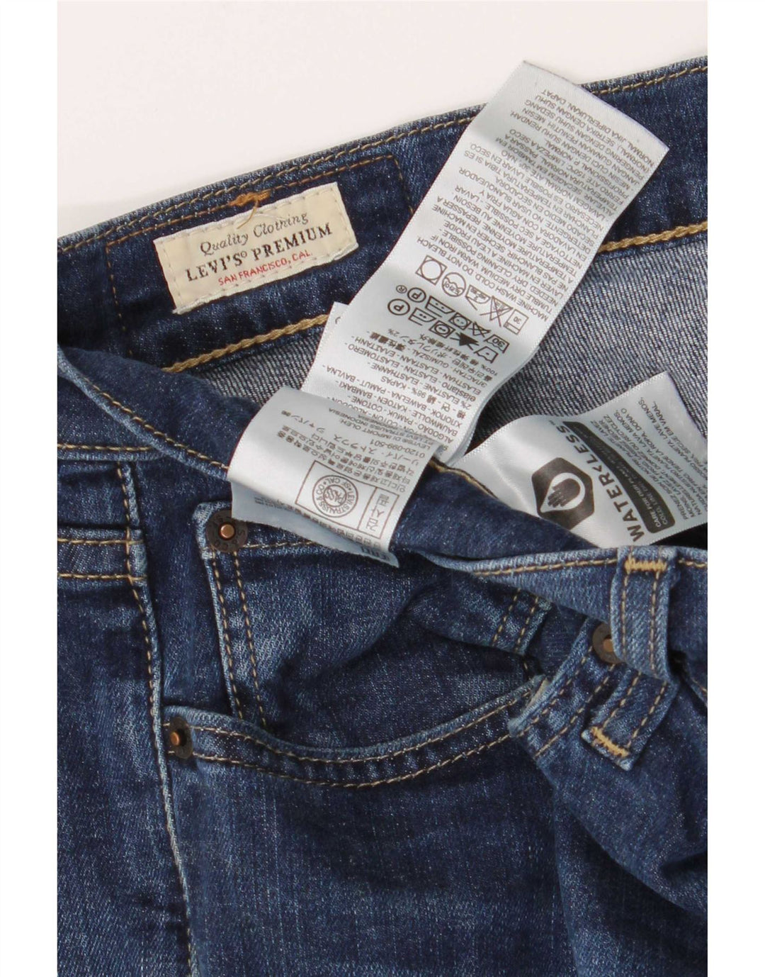 Levi's Herre 511 Slim Jeans W32 L30 Blå Bomuld