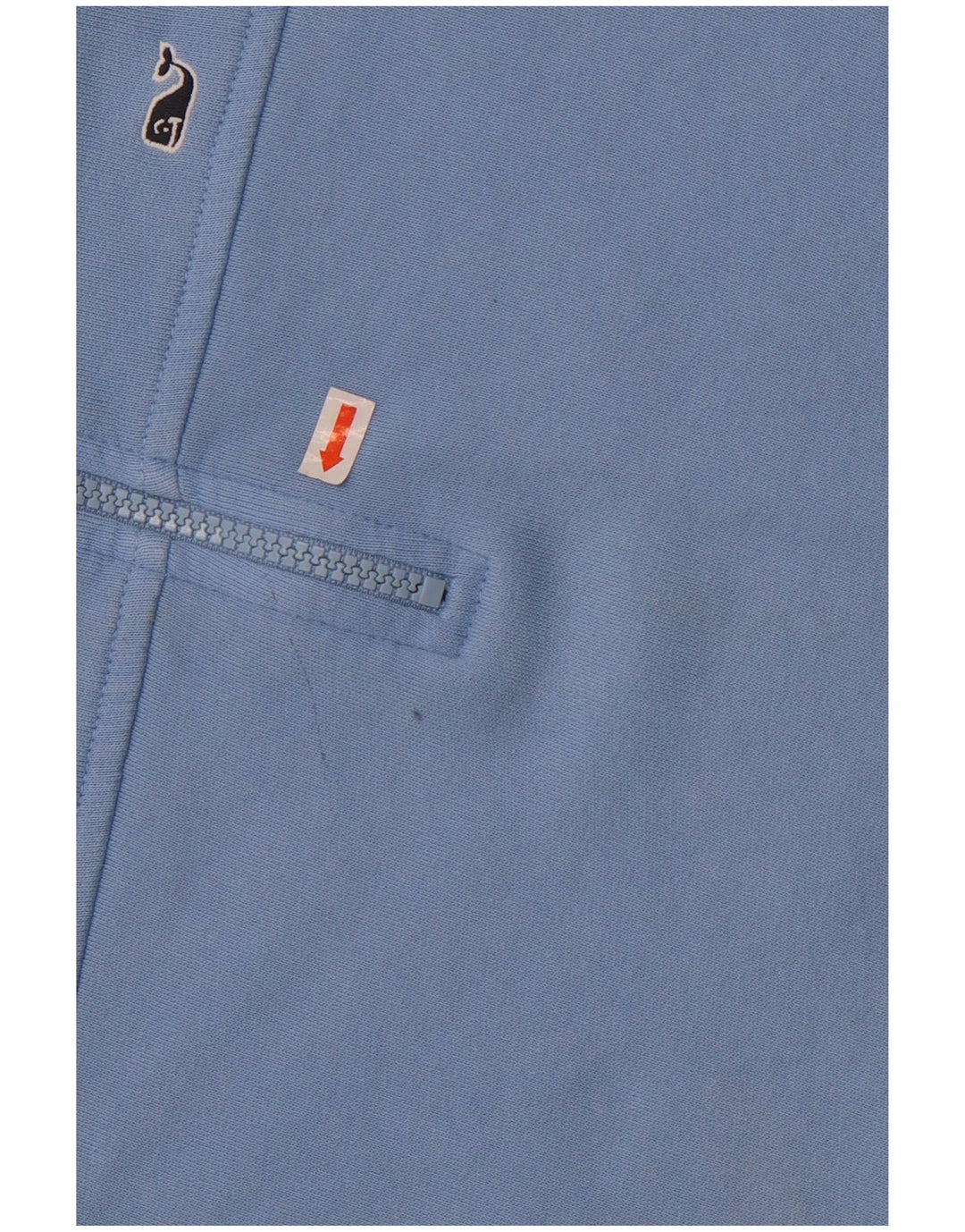 Vineyard Vines Dame Oversized Zip Neck Sweatshirt Jumper UK 10 Small Blue