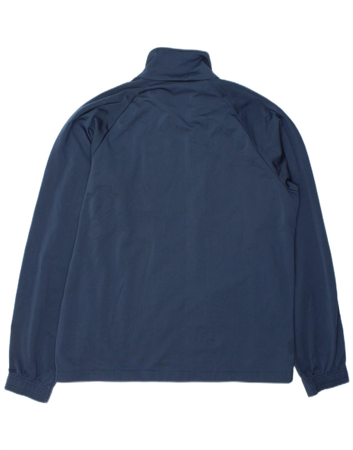 Asics Træningsdragt til mænd, topjakke XL marineblå stribet polyester