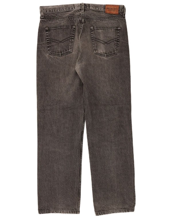 Massimo Dutti Herre Straight Jeans EU 44 Large W34 L30 Grå