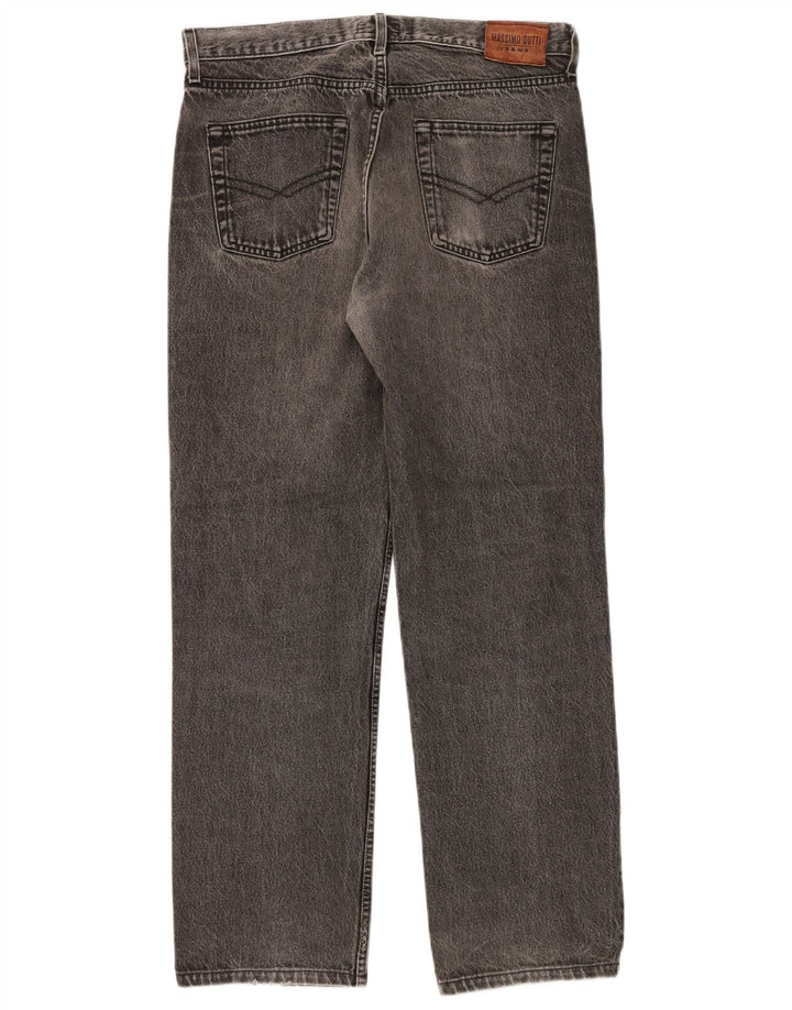 Massimo Dutti Herre Straight Jeans EU 44 Large W34 L30 Grå