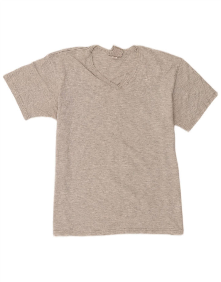 Nike T-shirt top til kvinder US 12/14 Stor grå flækket bomuld