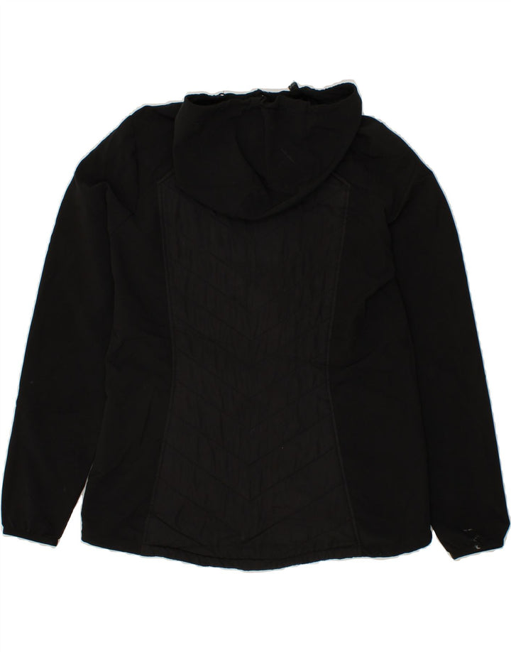 EDDIE BAUER Womens Hooded Windbreaker Jacket UK 16 Large Black Vintage Eddie Bauer and Second-Hand Eddie Bauer from Messina Hembry 