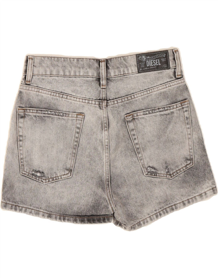 DIESEL Womens Denim Shorts W23 XS Grey Cotton Vintage Diesel and Second-Hand Diesel from Messina Hembry 