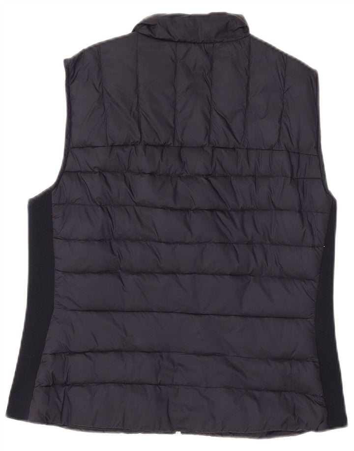 Zara Womens Polstret Gilet UK 16 Large Black Nylon
