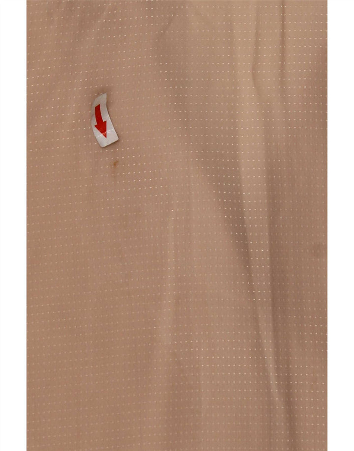 Vintage dameskjorte bluse UK 14 Medium Beige Plettet