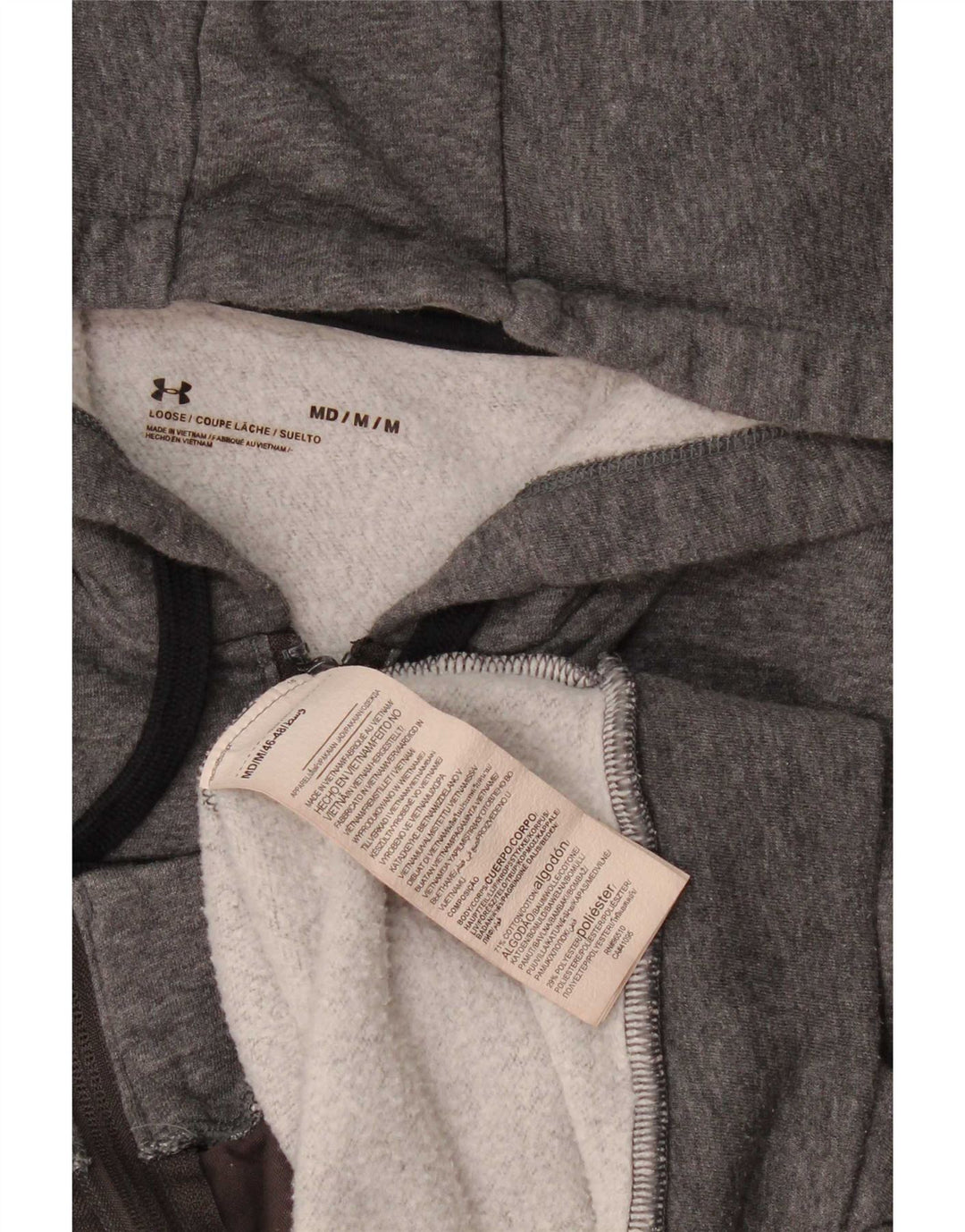 Under Armour Dame Hættetrøje Sweater UK 14 Medium Grey Colourblock