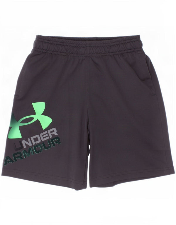 Under Armour Boys Loose Fit grafiske sportsshorts 7-8 år Small Black