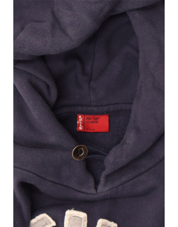 Levi's Grafisk hættetrøje til mænd XL marineblå