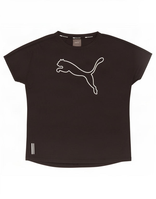 Puma Grafisk T-Shirt Top UK 16 Stor Sort Polyester