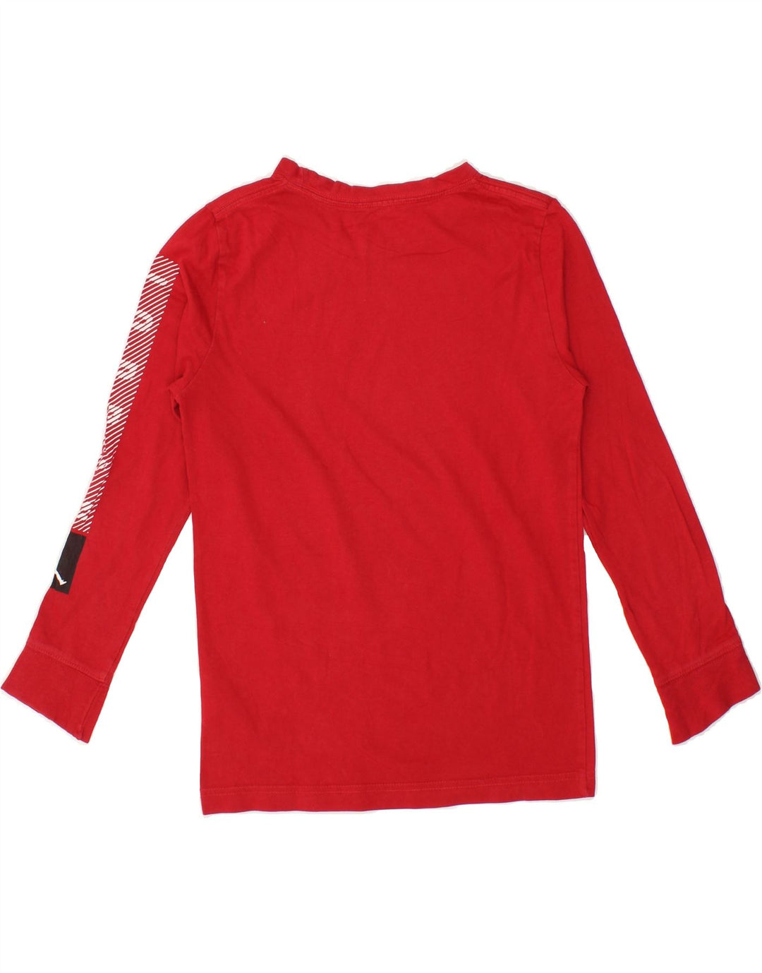 JORDAN Boys Graphic Top Long Sleeve 10-11 Years Red Cotton Vintage Jordan and Second-Hand Jordan from Messina Hembry 
