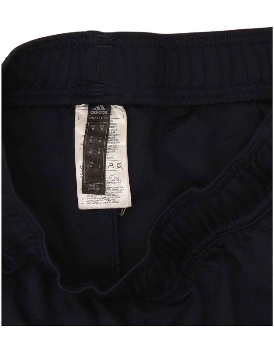 Adidas Træningsdragtsbukser til mænd Medium Navyblå stribet polyester