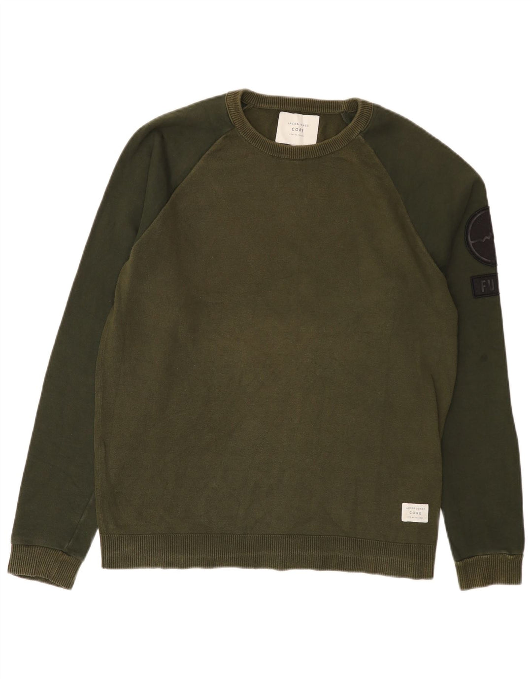 Jack & Jones Sweatshirt til mænd, stor grøn farveblok