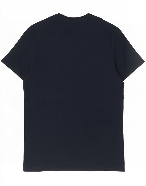 Penguin Herre T-Shirt Top 2XL Marineblå Colourblock Bomuld