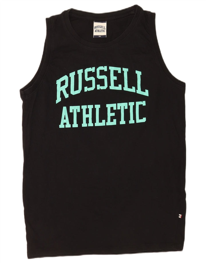 Russell Athletic Herre Grafisk Vest Top 2XL Sort