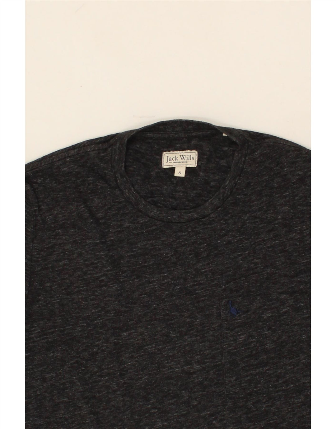 JACK WILLS Mens T-Shirt Top Small Grey Flecked Cotton Vintage Jack Wills and Second-Hand Jack Wills from Messina Hembry 