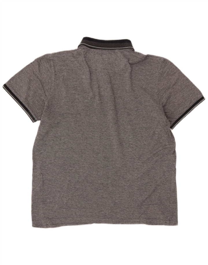 TED BAKER Poloshirt til mænd str. 5 XL Grå Flecked Bomuld