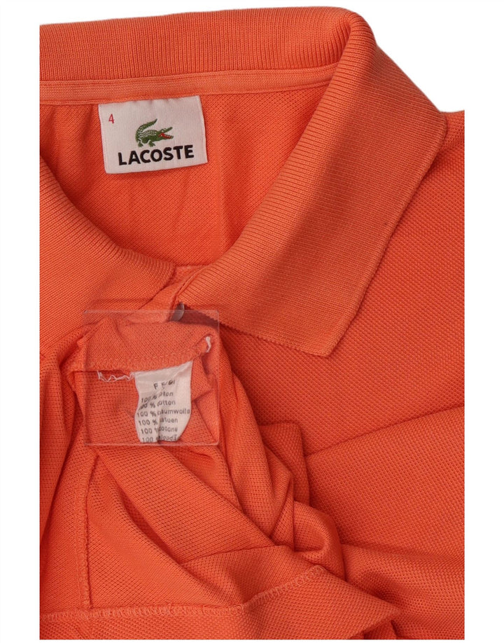 Lacoste herre poloskjorte str. 4 Medium Orange bomuld