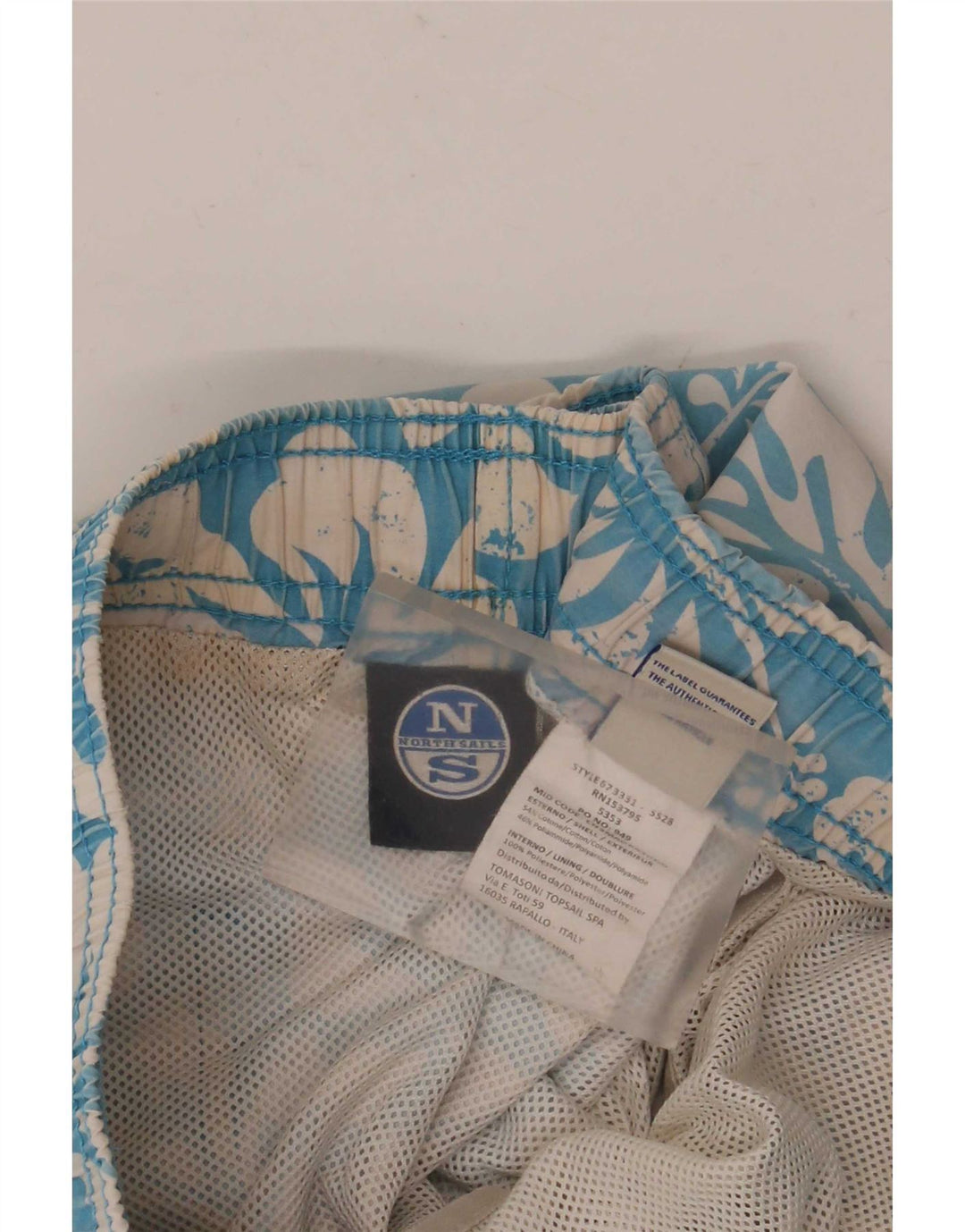 North Sails Herre badeshorts Medium Blue Floral Bomuld