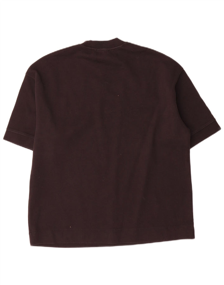 Zara Herre T-Shirt Top Lille Sort Bomuld