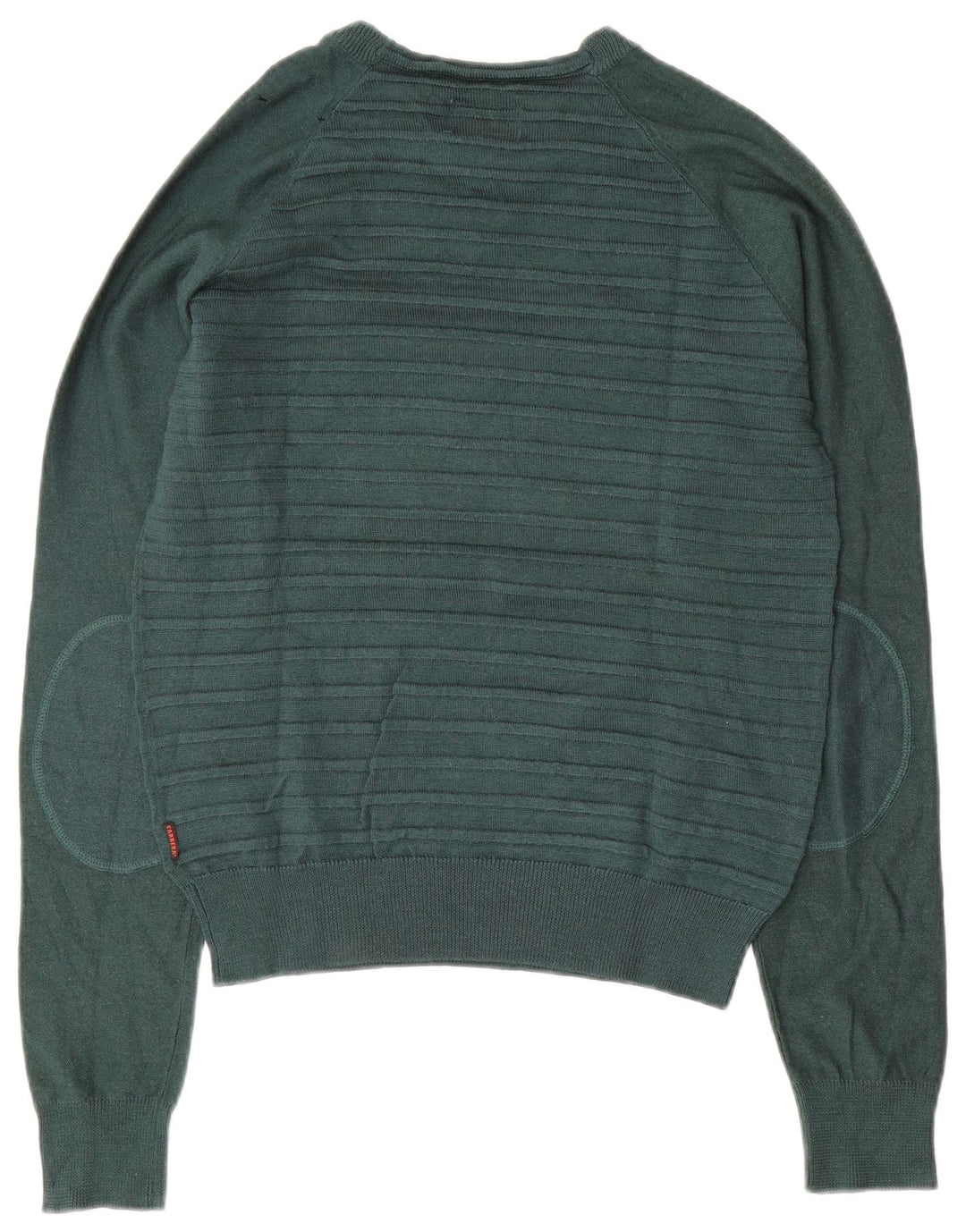 CARRERA Dame Boat Neck Jumper Sweater UK 14 Medium Grøn Stribet