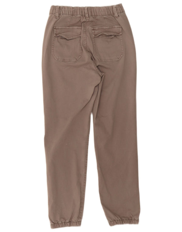 Marks & Spencer Womens Tapered Jeans UK 8 Small W24 L25 Brun Bomuld