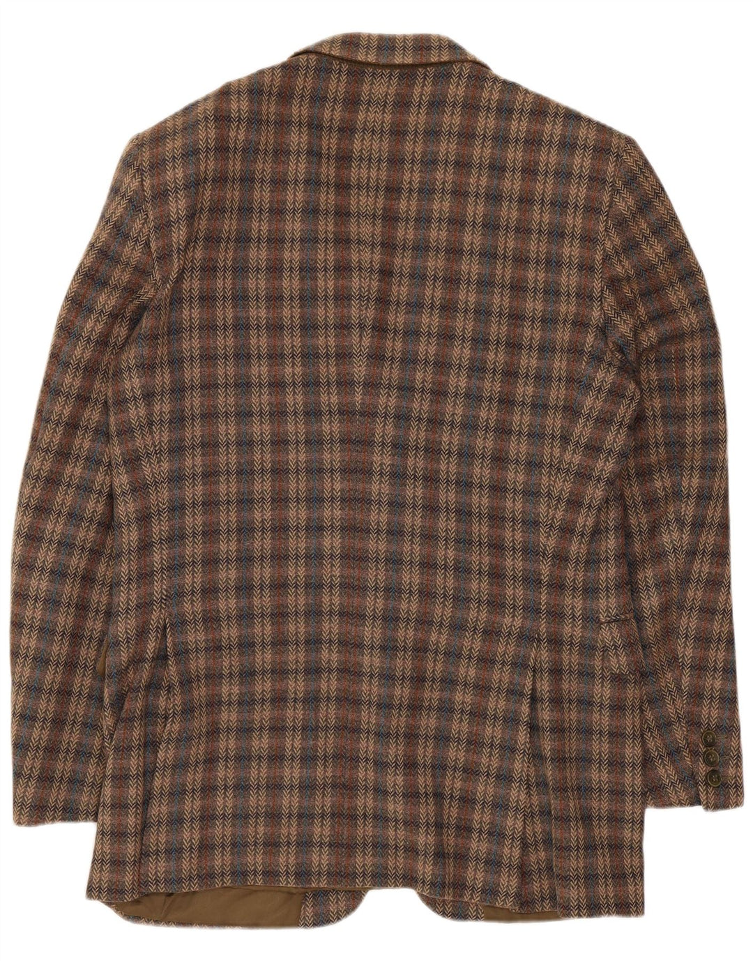 Jaeger Herre 2-knaps blazerjakke UK 38 Medium Brown Ternet Virgin Wool