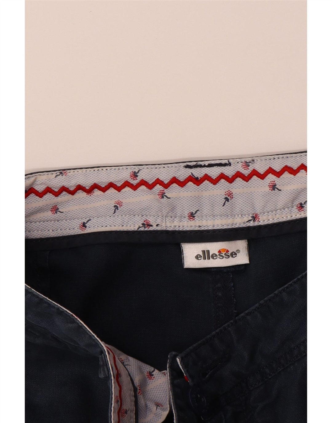 ELLESSE Womens Chino Shorts IT 42 Medium W42 Navy Blue