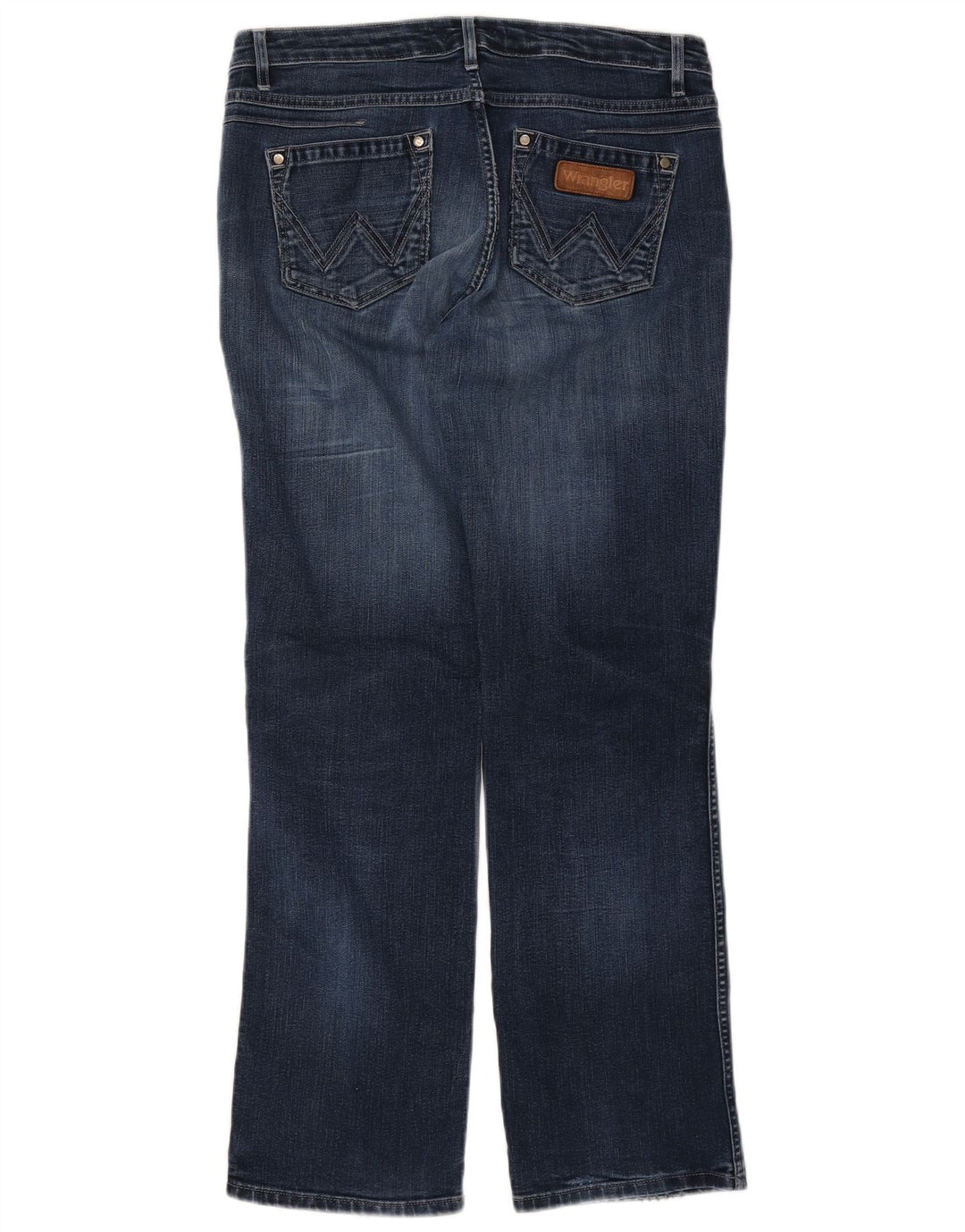 Wrangler Dame Sara Straight Jeans W32 L32 Blå Bomuld