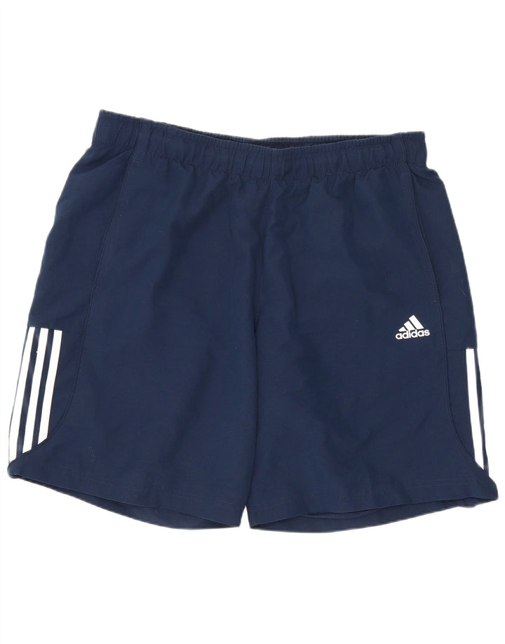 Adidas Herre Regular Sports Shorts Large Navy Blue Polyester Sports