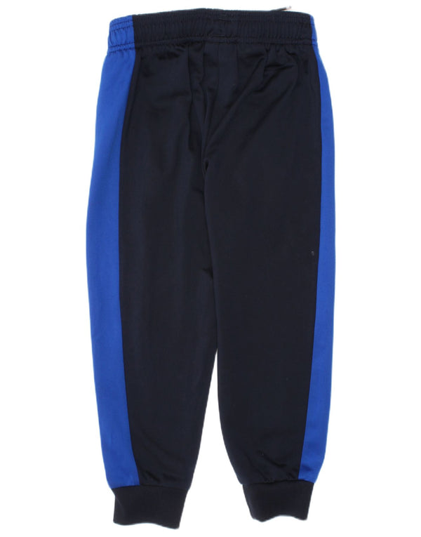 Adidas Drenge Træningsdragt Bukser Joggers 4-5 år Navy Blue Colourblock