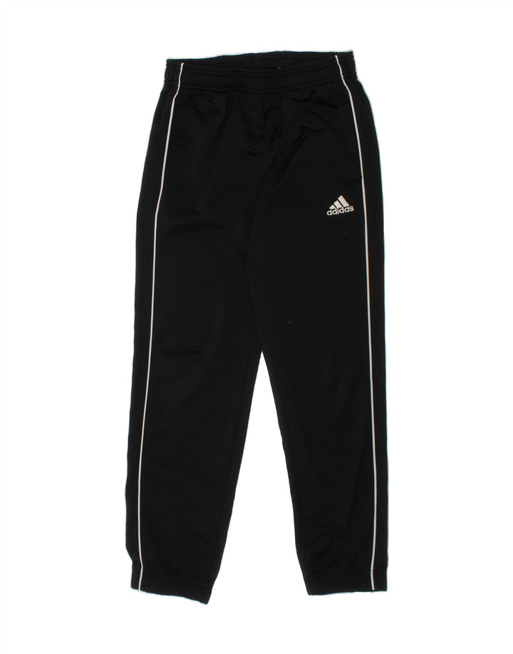 ADIDAS Boys Tracksuit Trousers Joggers 11-12 Years  Black Polyester Vintage Adidas and Second-Hand Adidas from Messina Hembry 
