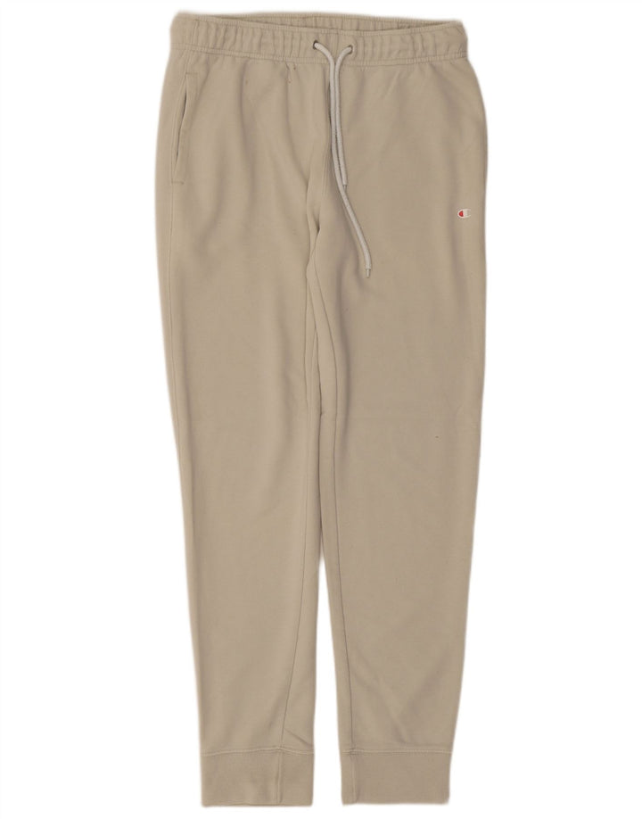 CHAMPION Mens Tracksuit Trousers Joggers Medium  Beige Cotton