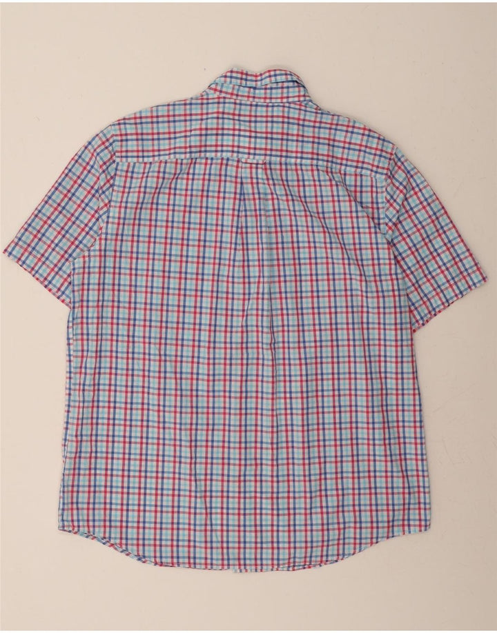CHAPS Mens Short Sleeve Shirt XL Multicoloured Check Cotton Vintage Chaps and Second-Hand Chaps from Messina Hembry 