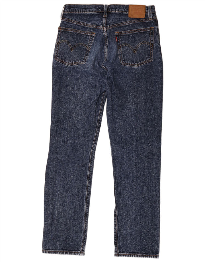 Levi's Dame 501 Straight Jeans W28 L30 Marineblå Bomuld