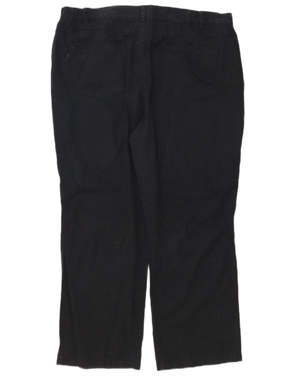 Marks & Spencer Lige fritidsbukser til kvinder UK 22 3XL W42 L29 Sort