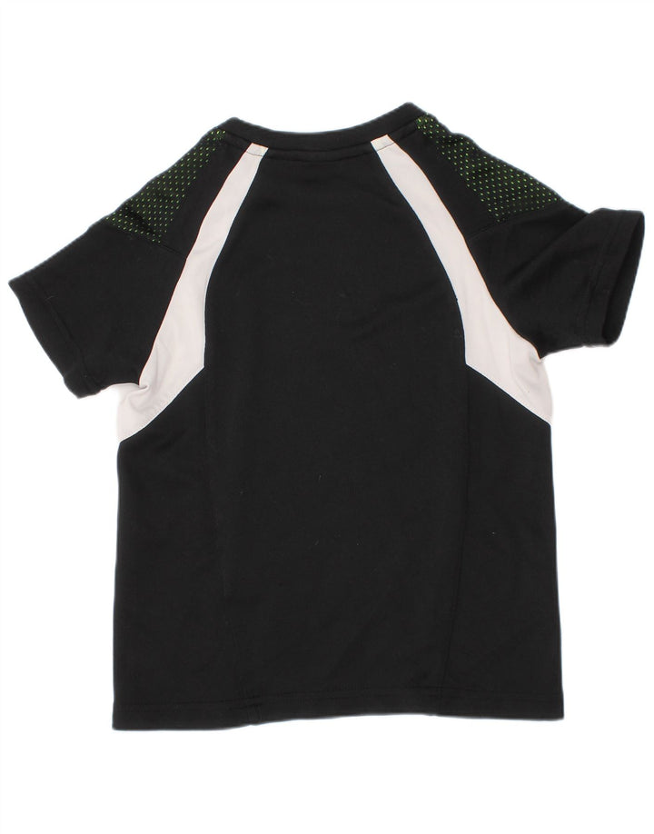 Puma Boys T-Shirt Top 4-5 år Sort Colourblock Polyester