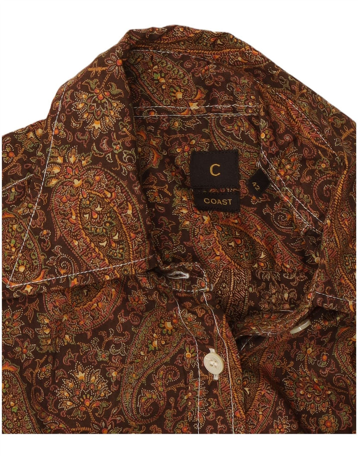 Coast Dameskjorte IT 42 Medium Brun Paisley