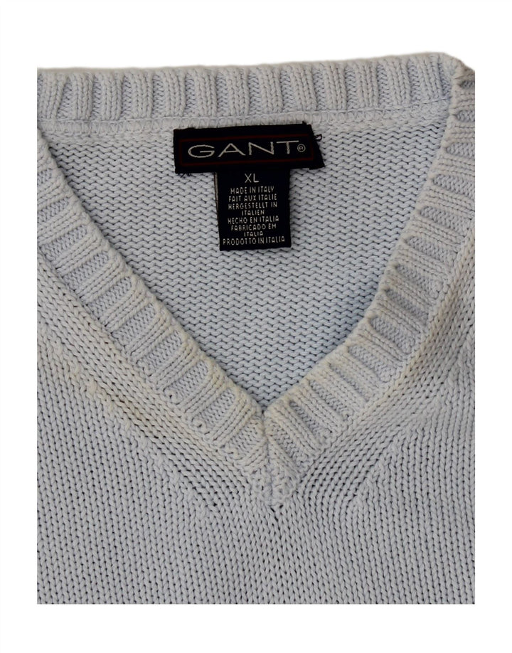 GANT Mens Vest Tank Top XL Blue Vintage Gant and Second-Hand Gant from Messina Hembry 