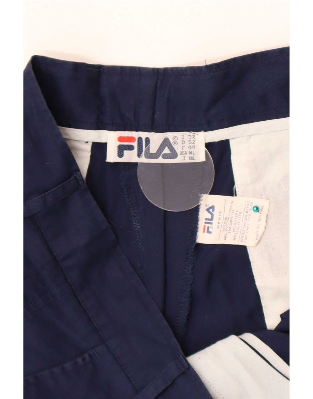 Fila chinoshorts til kvinder W34 store marineblå bomuld