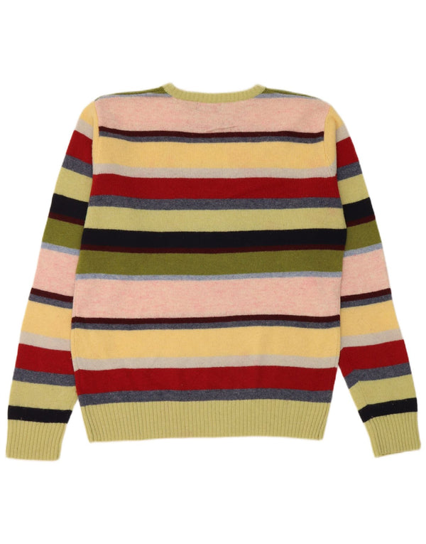 Kappa herre rund hals sweater stor flerfarvet stribet uld