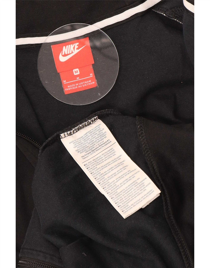 Nike hættetrøje med lynlås til mænd mellem sort bomuld