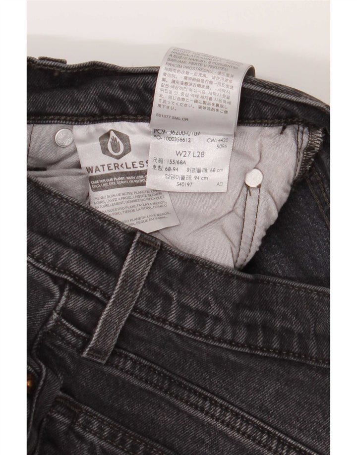Levi's Dame 501 Straight Jeans W27 L28 Grå Bomuld