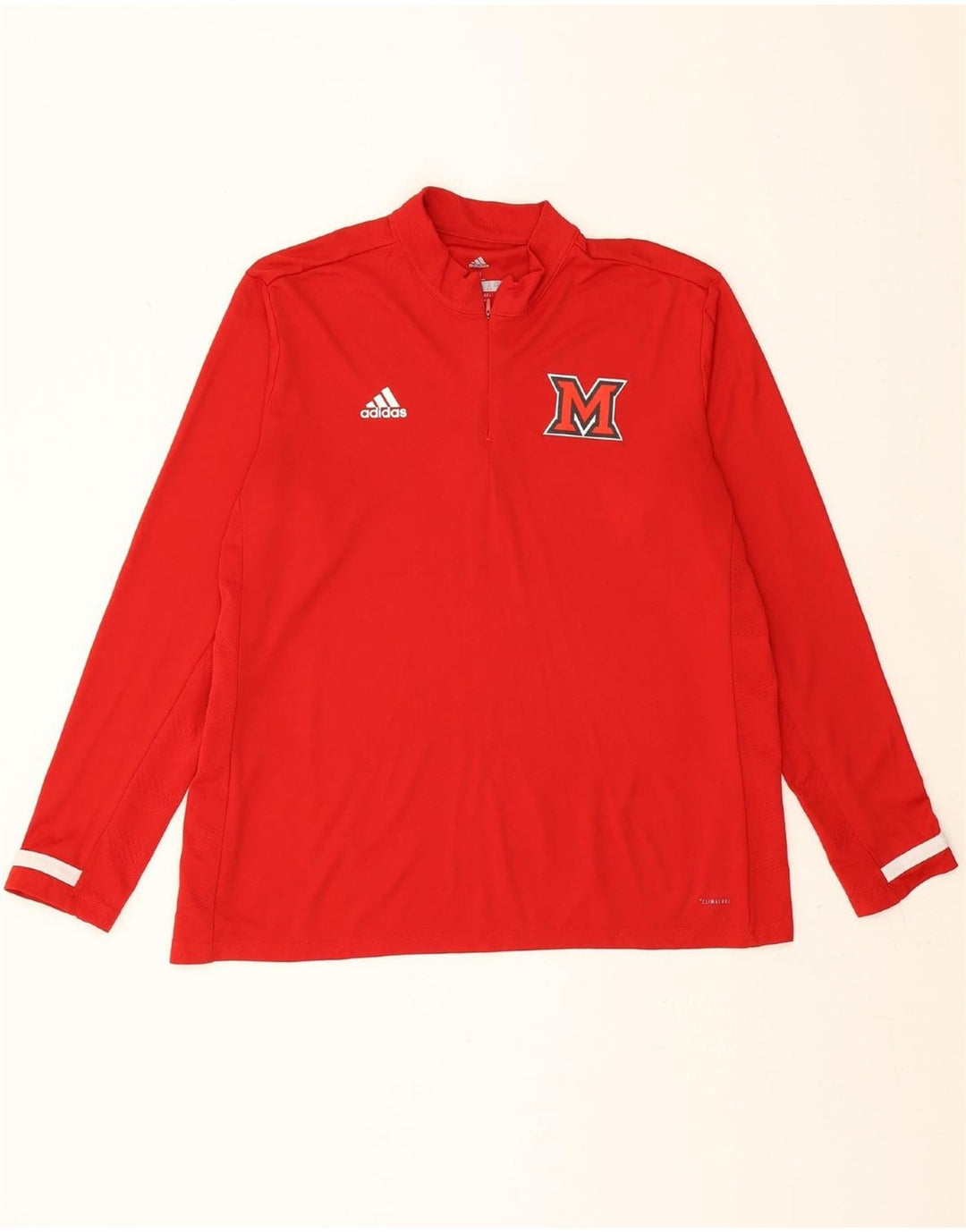 ADIDAS Womens Climacool Graphic Pullover Tracksuit Top UK 20/22 XL Red Vintage Adidas and Second-Hand Adidas from Messina Hembry 