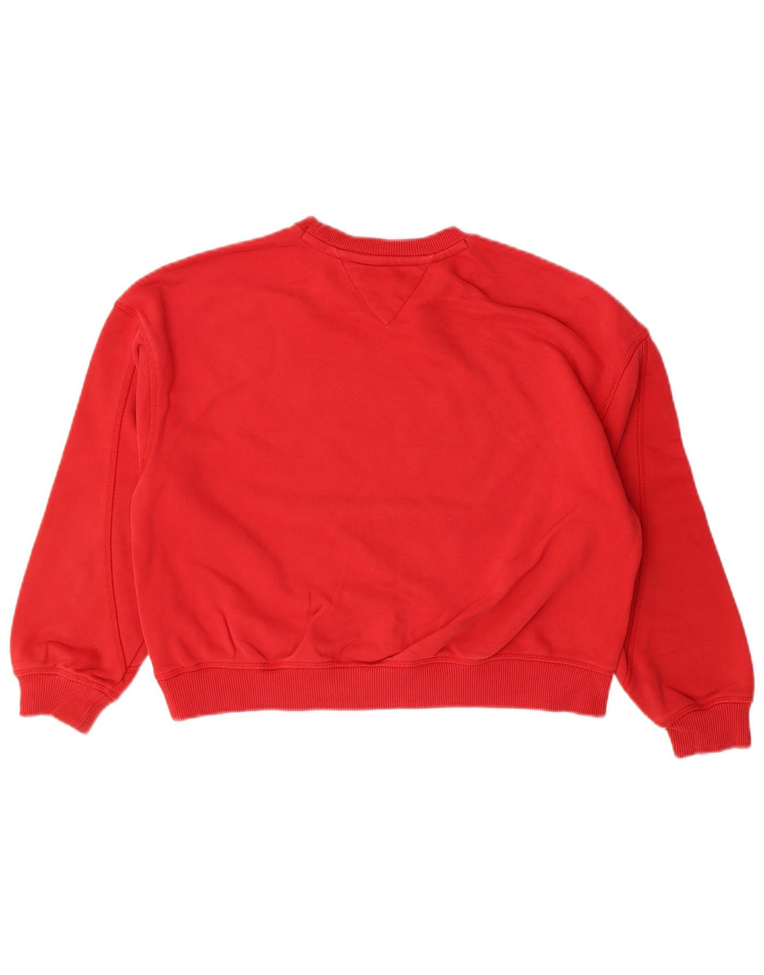 TOMMY HILFIGER Girls Oversized Graphic Sweatshirt Jumper 11-12 Years Red