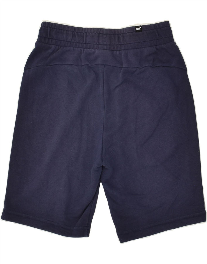 PUMA Mens Sport Shorts Small Navy Blue Cotton | Vintage Puma | Thrift | Second-Hand Puma | Used Clothing | Messina Hembry 