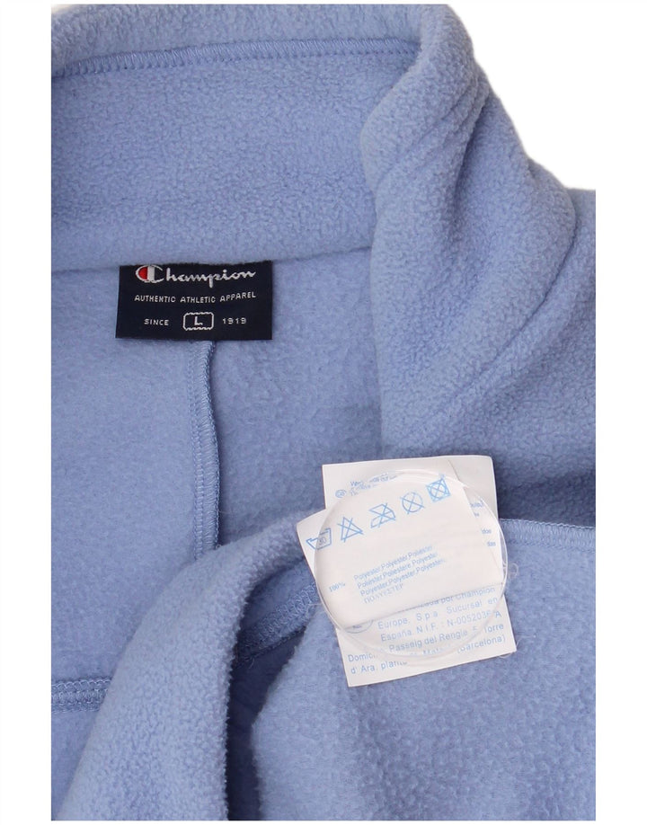 Champion Herre lynlås-hals Fleece Jumper Stor Blå Polyester